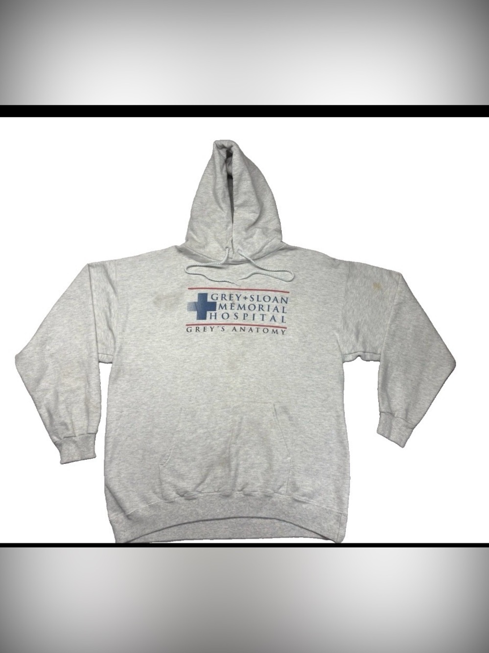 VTG GREY - SLOAN MEMORIAL HOSPITAL TV GREY’S ANATOMY SEATTLE HOODIE MEDIUM